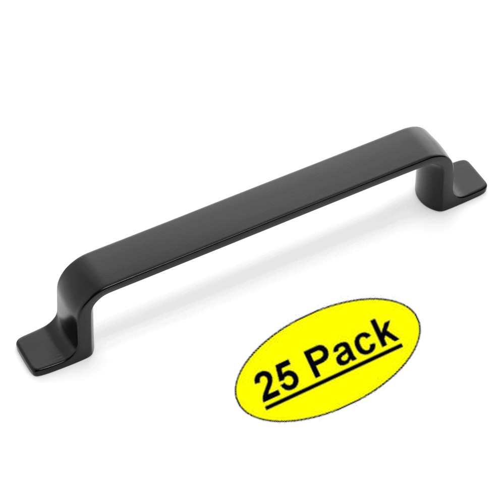 *25 Pack* Cosmas Cabinet Hardware Flat Black Modern Handle Pull #14901-96FB