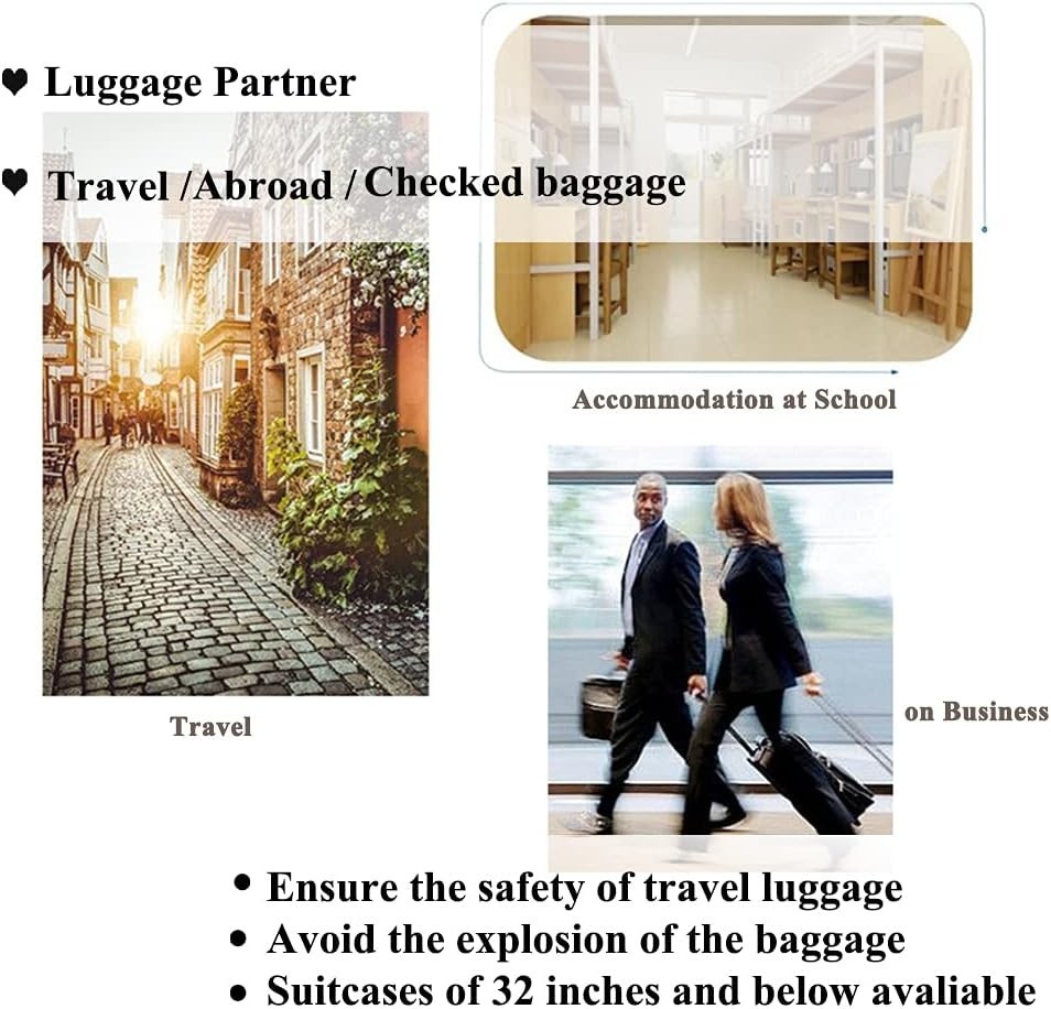 2 Pack Luggage Straps Bright Colors Adjustable Suitcase Belts W/ Quick Release