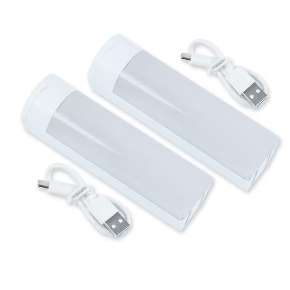 5 In. Rechargeable Battery Dimmable Bright White LED White Portable Task Light (