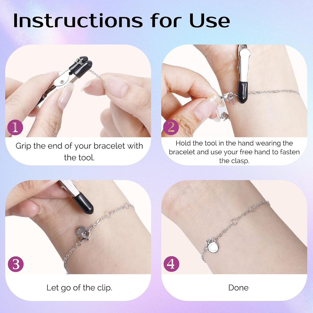 Zipper Helper Pull for Dresses and Bracelet Helper Tool Set, Zipper Puller Helpe