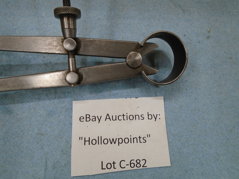 Lufkin No. 42 Inside 6" Spring Caliper w/ solid nut for Lathe Mill C682