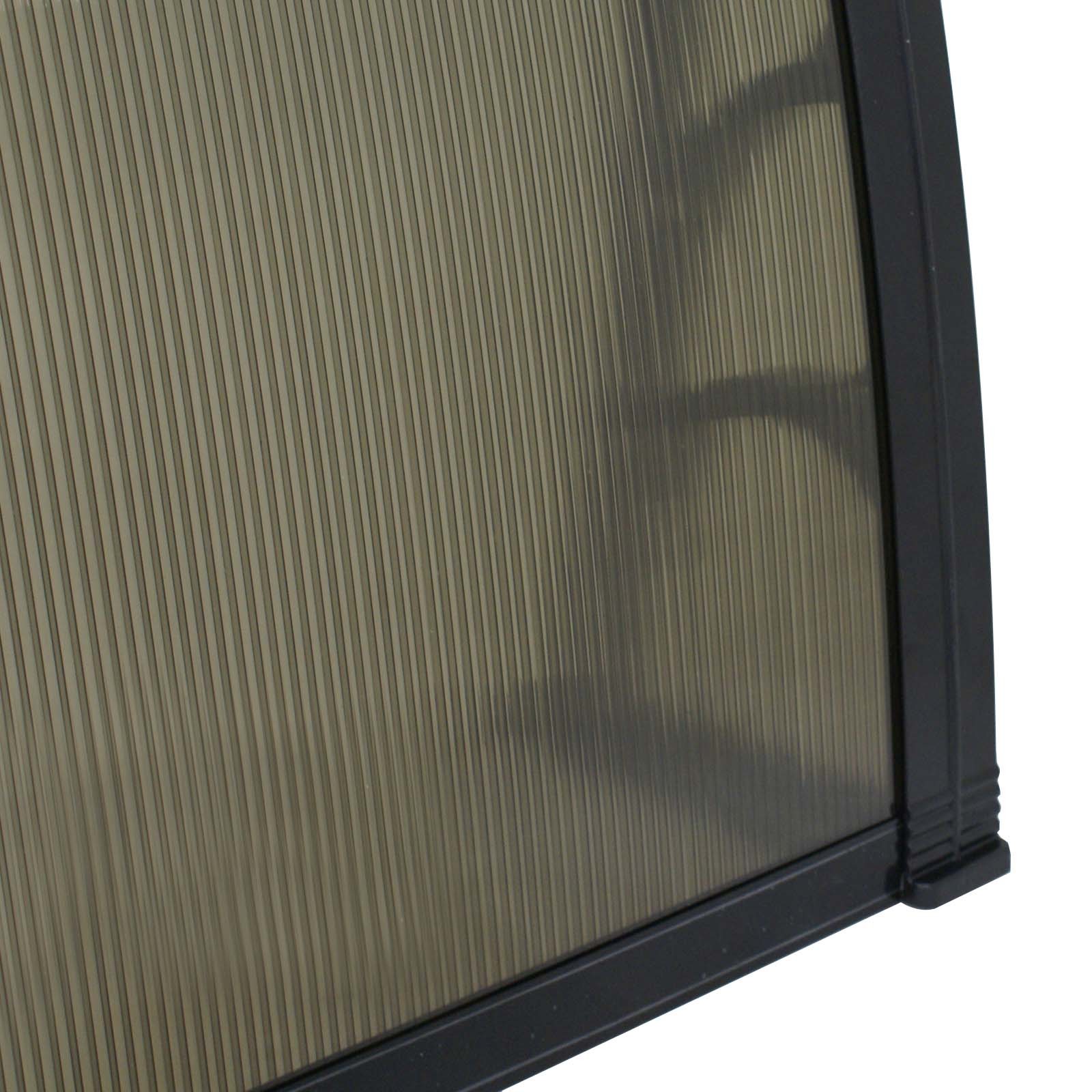 40 x 80 Window Awning Door Canopy Polycarbonate Cover, Brown