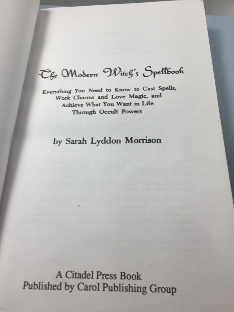 The Modern Witch's Spellbook by Sarah Lyddon Morrison