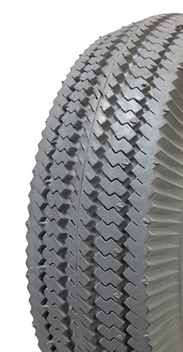 2.80x2.50-4  4Ply Gray Sawtooth Tire w/ Tube
