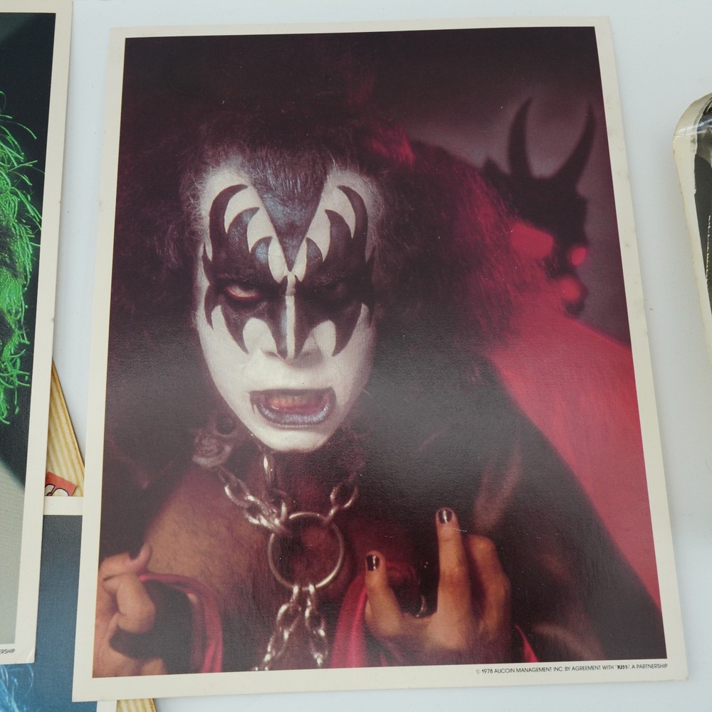 24 pieces Vintage Original 1970s KISS Army Membership Kit Photos Decal sticker