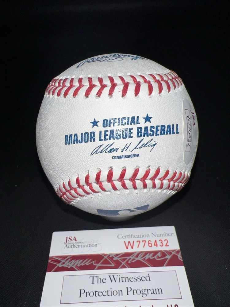 TIPPY MARTINEZ AUTOGRAPHED MLB BASEBALL Baltimore Orioles JSA