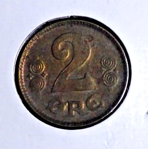 DENMARK 1918 (2 ORE) "U-GRADE" KM813.1A CIRCULATED "?" #2