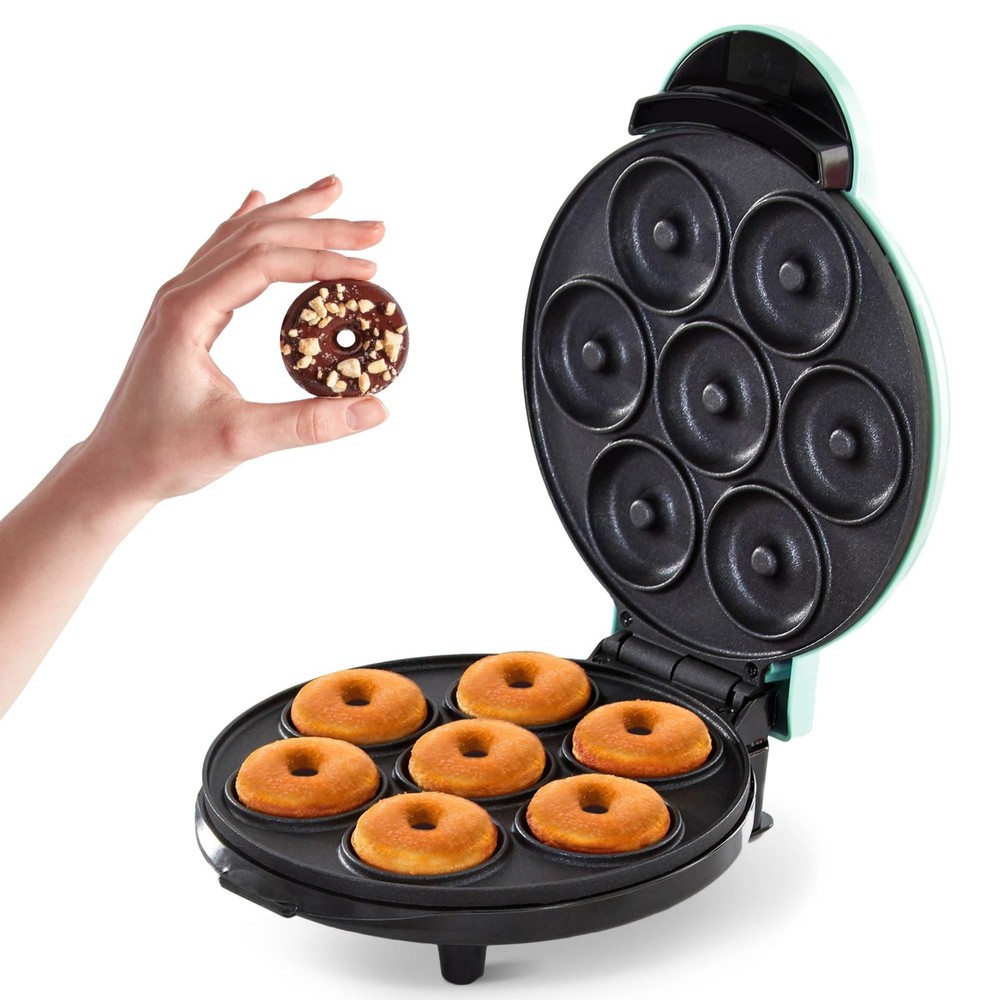 Double Dash Express Mini Donut Maker Homemade Dessert Features Double-Sided