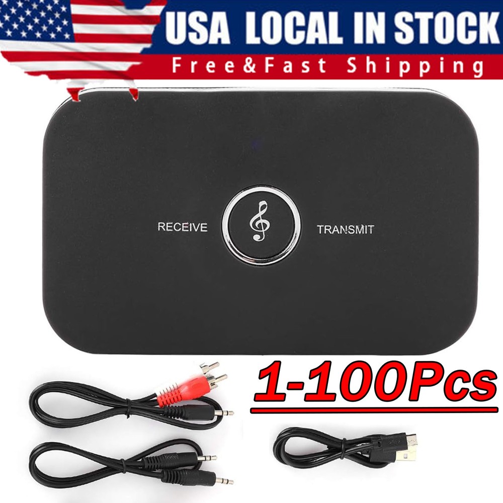 Bluetooth Transmitter & Receiver Wireless Adapter For Home stereos/speakers Lot