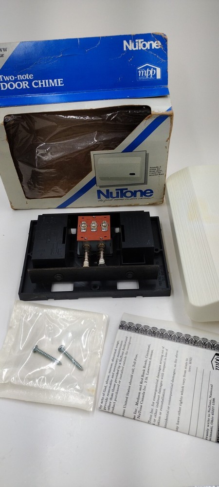 NuTone LB-12 WW Two-Note Door Chime "Contour"