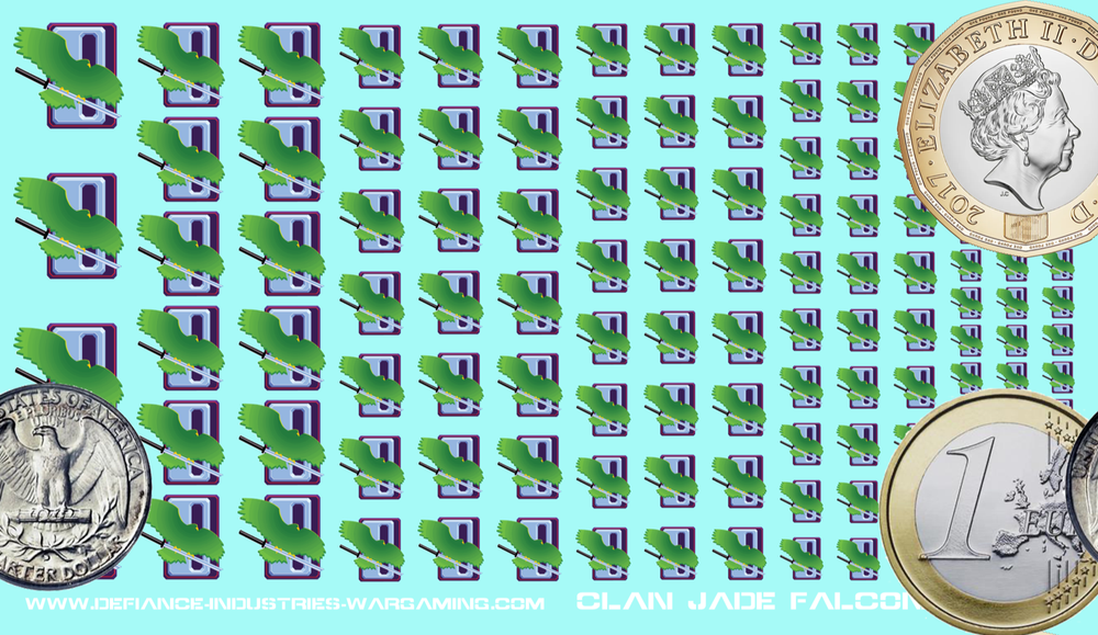 Clan Jade Falcon - Waterslide Decals for Battletech