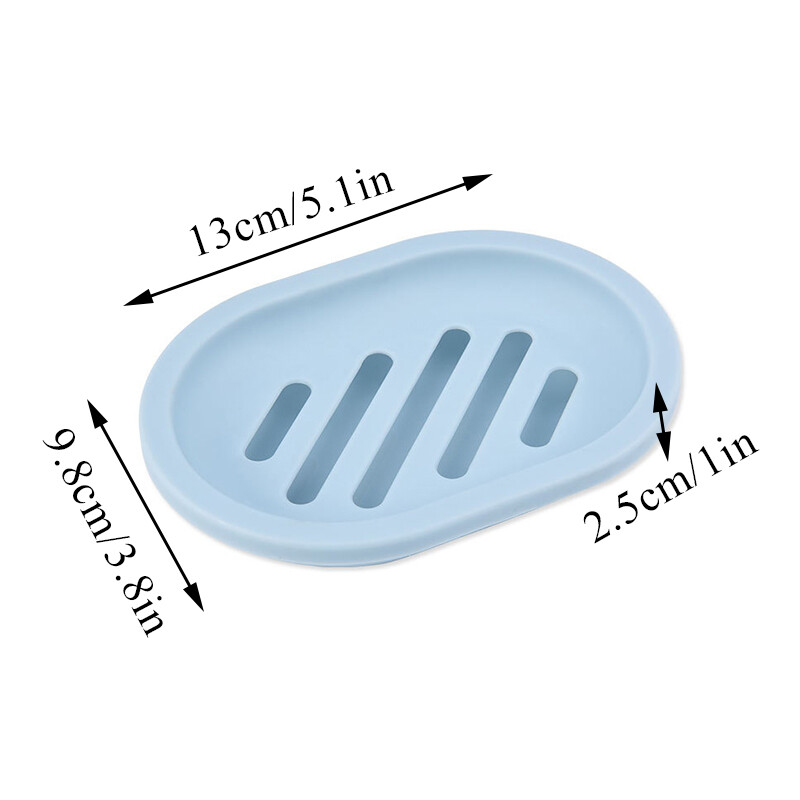 Soap Dishes Holder Self Drain Container Case Bath Shower Basket Storage Box Lot