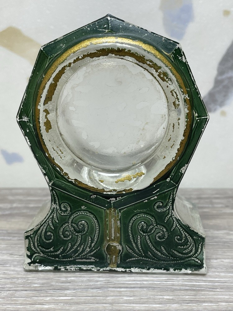 1920's L.E. Smith Glass Co Candy Container Octagon Clock