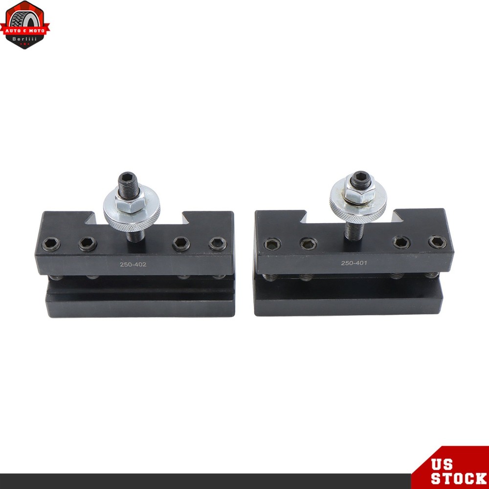 6Pcs Wedge Type 250-444 CA Quick Change Tool Post Set for 14" - 20" Lathe Swing