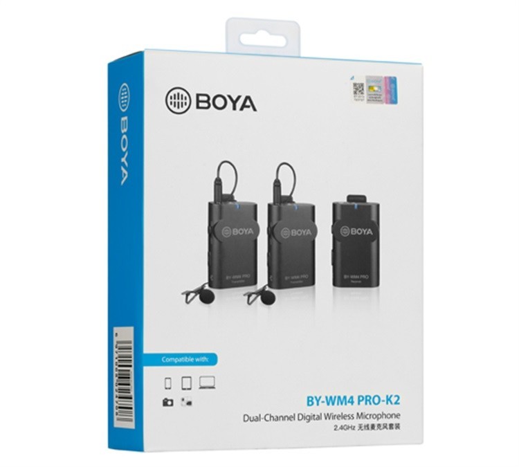 BOYA BY-WM4 Pro K2 wireless Lavalier Microphone System