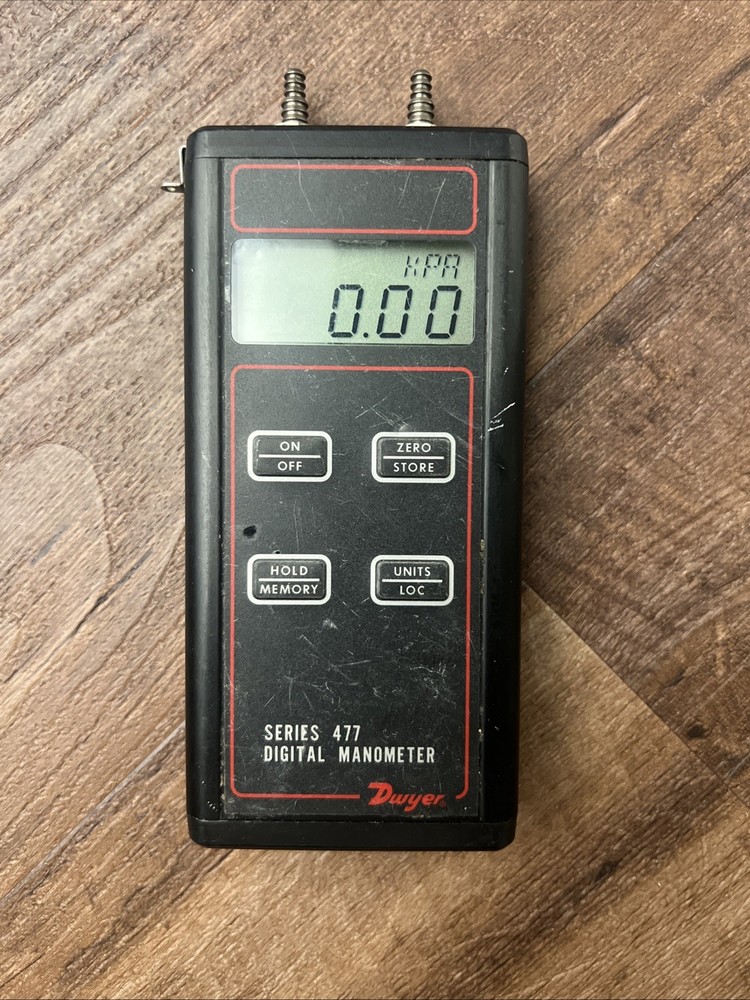 Dwyer 477 - 2 - FM  Handheld Digital Manometer READ UNTESTED