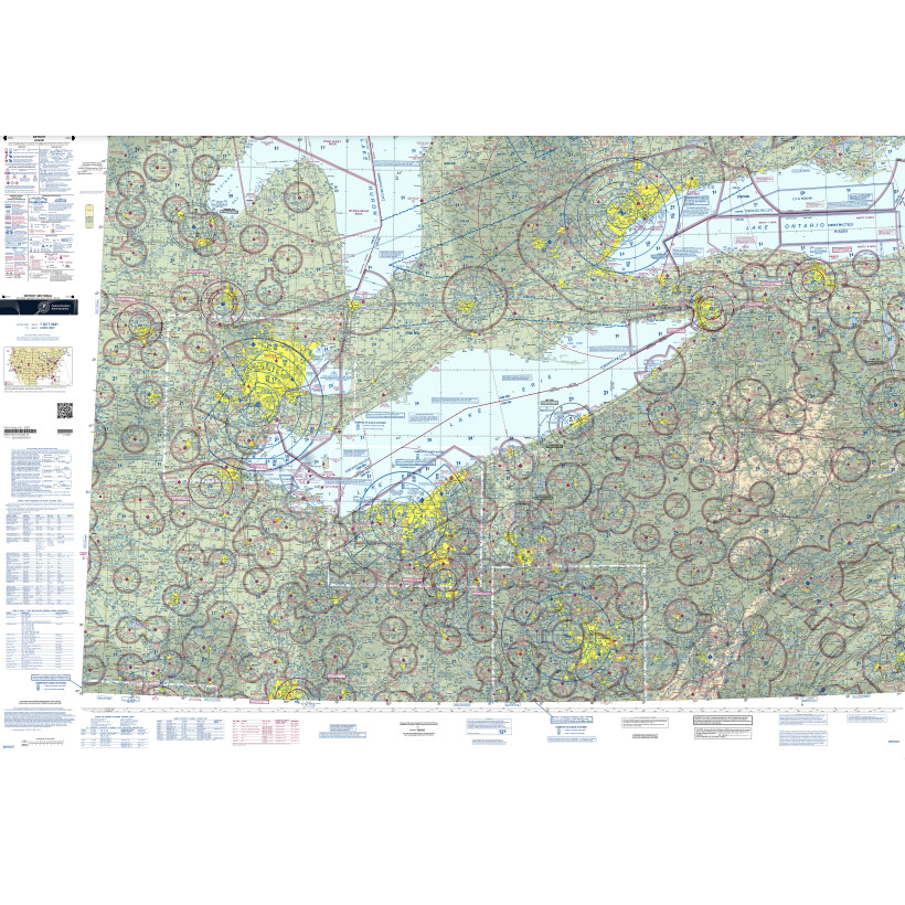 FAA Chart: VFR Sectional Chart Detroit - Always Current - Select Cycle Date