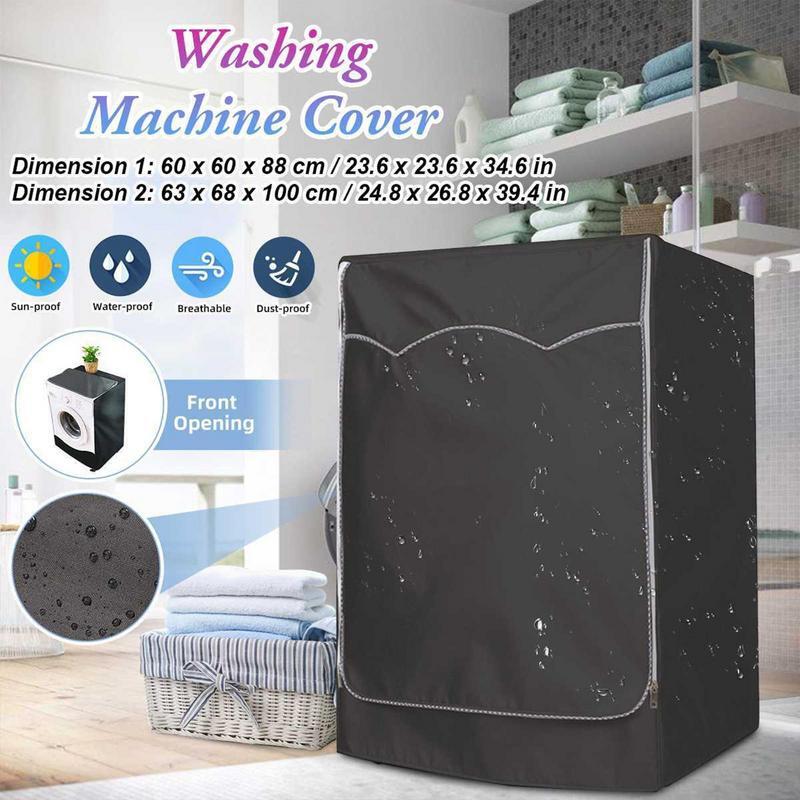 Home Washing Machine Dryer Waterproof Protector Silver Top Covers Waterproof