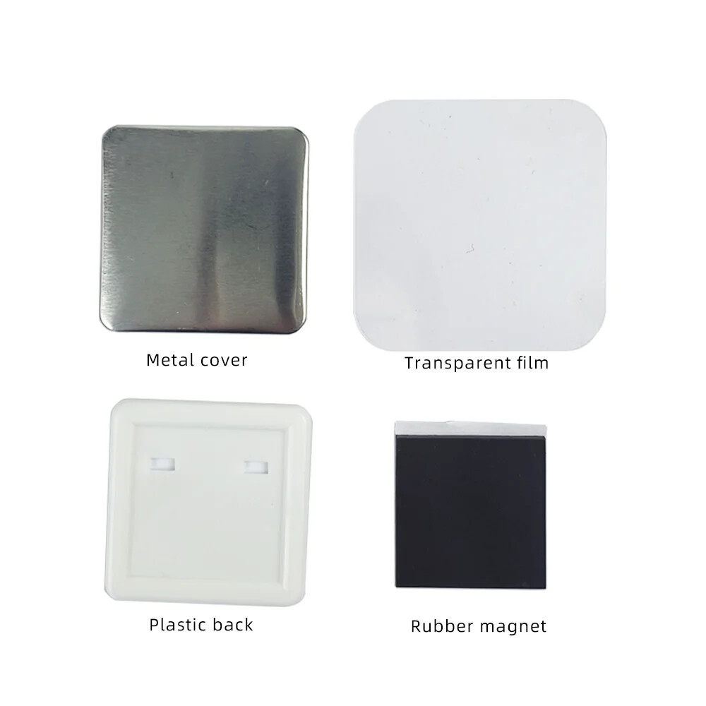 500pcs Materials for 50*50mm 2*2 Inch Square Fridge Magnet Making Machine
