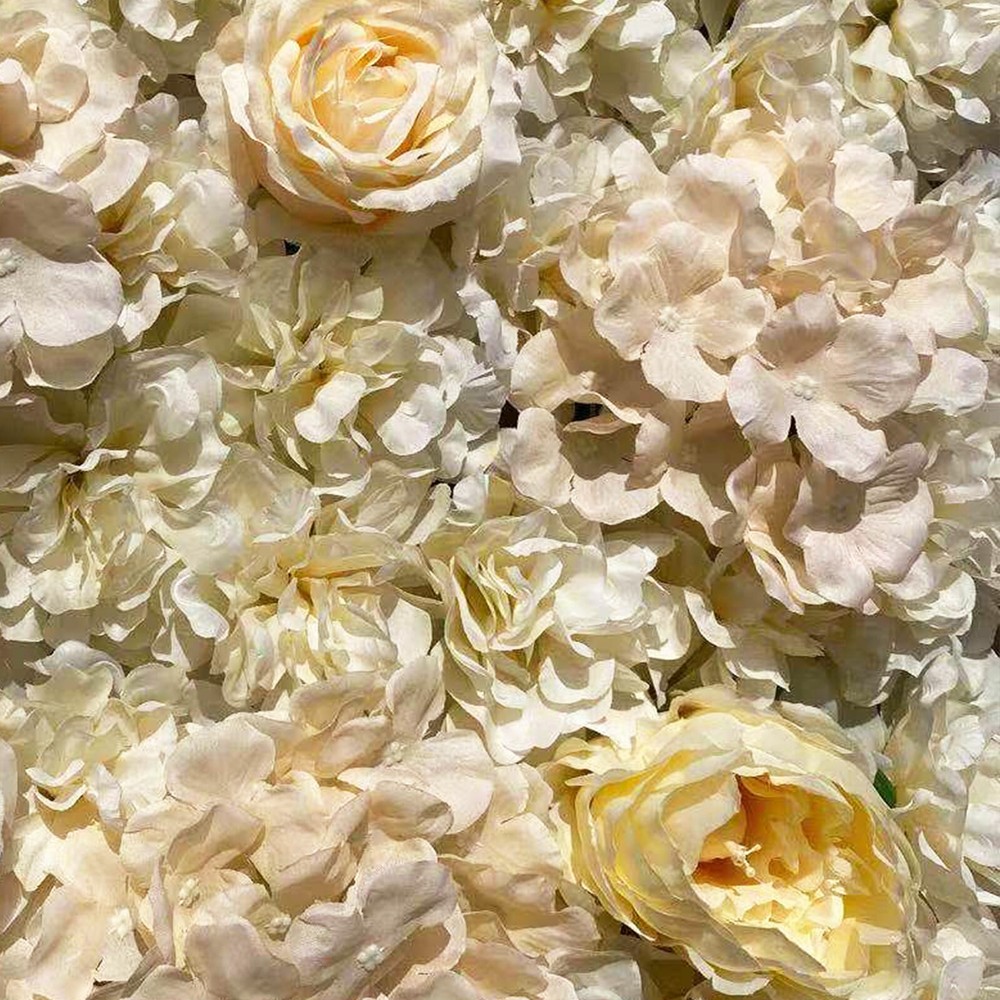 6pcs Artificial Flower Wall Hydrangea Panel Mat Pad Wedding Backdrop 60x40 cm