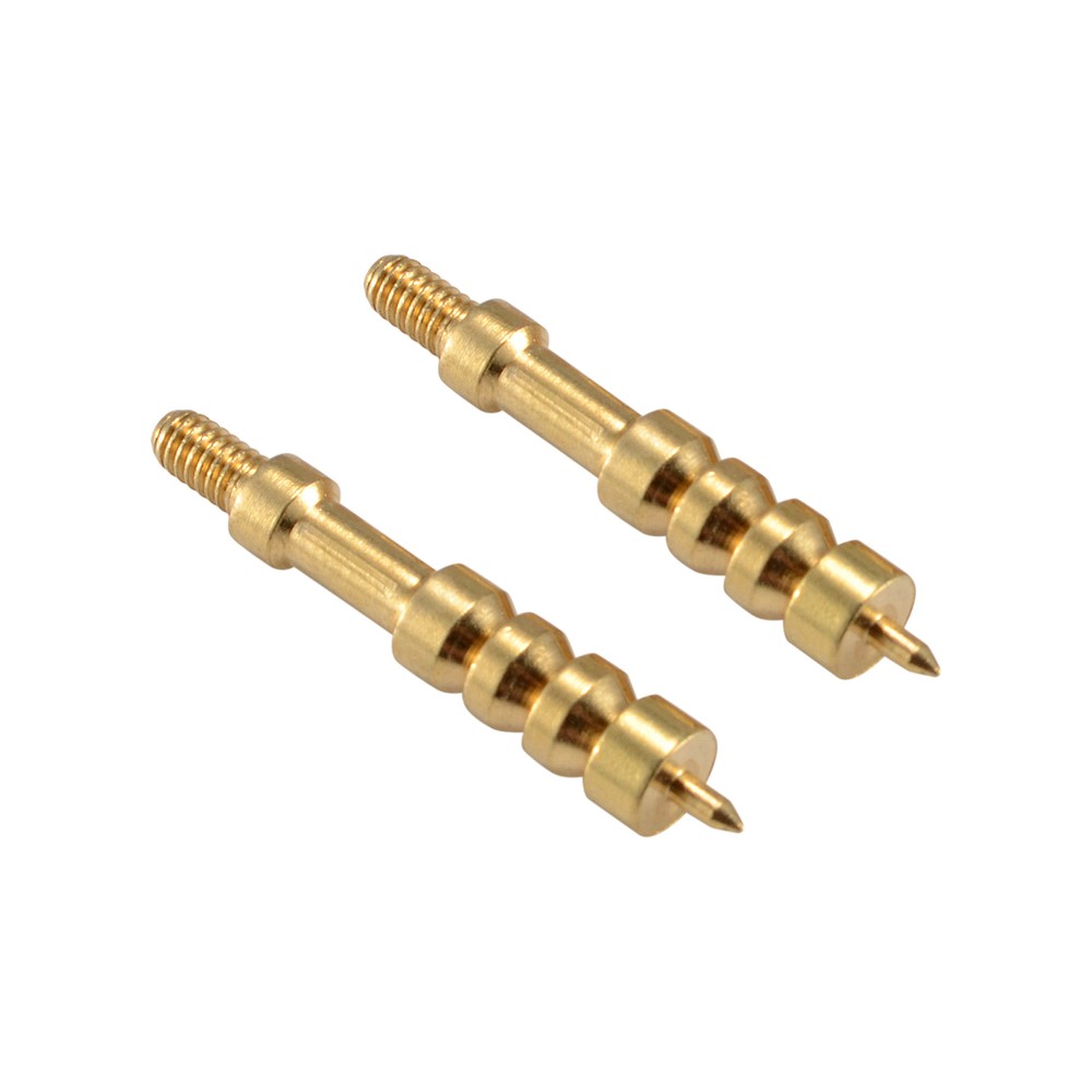 2Pcs .338 Cal Solid Brass Spear Pointed Jag Gun Clean Accessories Brass
