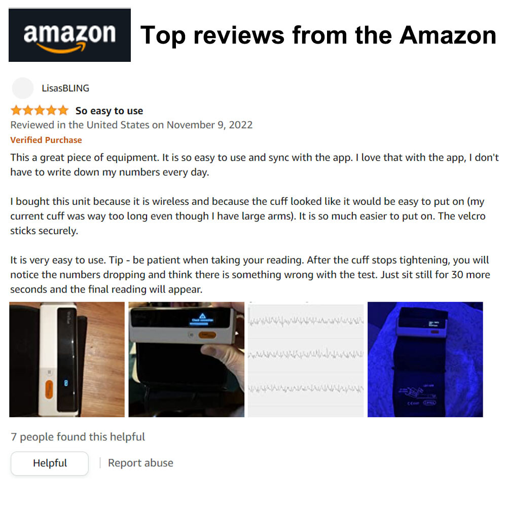 Wellue BP2 Blood Pressure Monitor with EKG Monitor AI-ECG Analysis, Refurbished