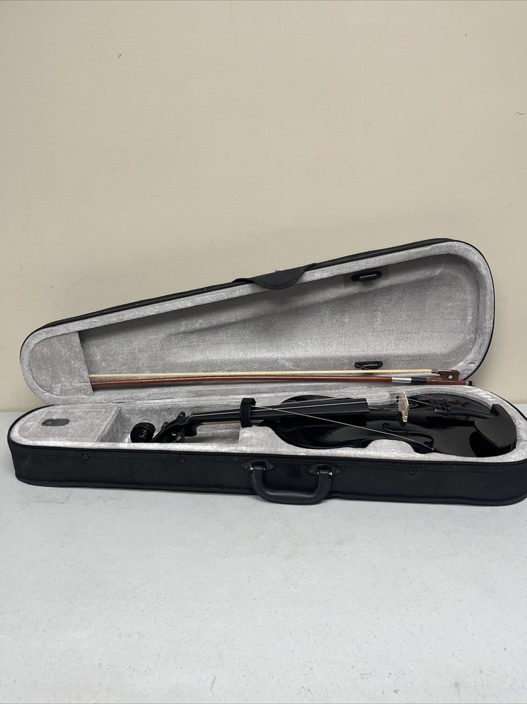 Kerrey Violin Student Black W/Case String Size 4/4