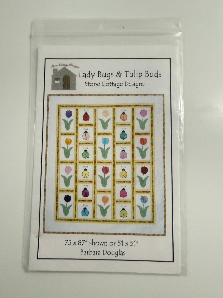 Lady Bugs & Tulip Buds Stone Cottage Designs Pattern