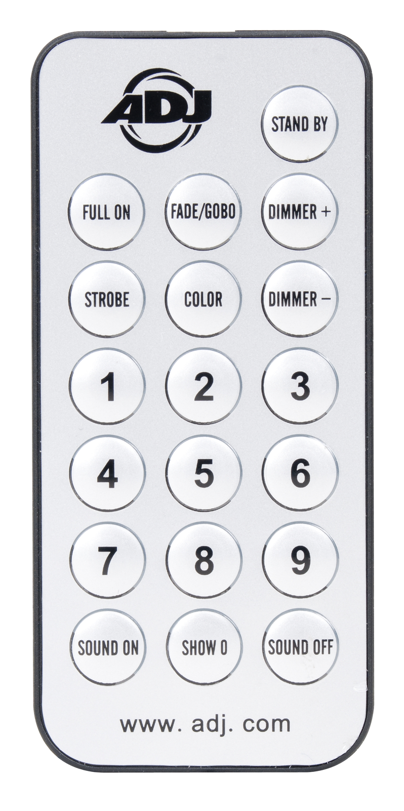 American DJ ADJ UC IR Universal Infrared Remote For ADJ Lighting Fixtures