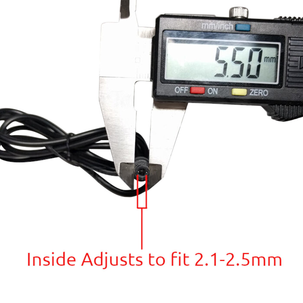 6V 2A Power Supply Adapter, Charger, AC DC Transformer 5.5mm x 2.1-2.5mm 1A