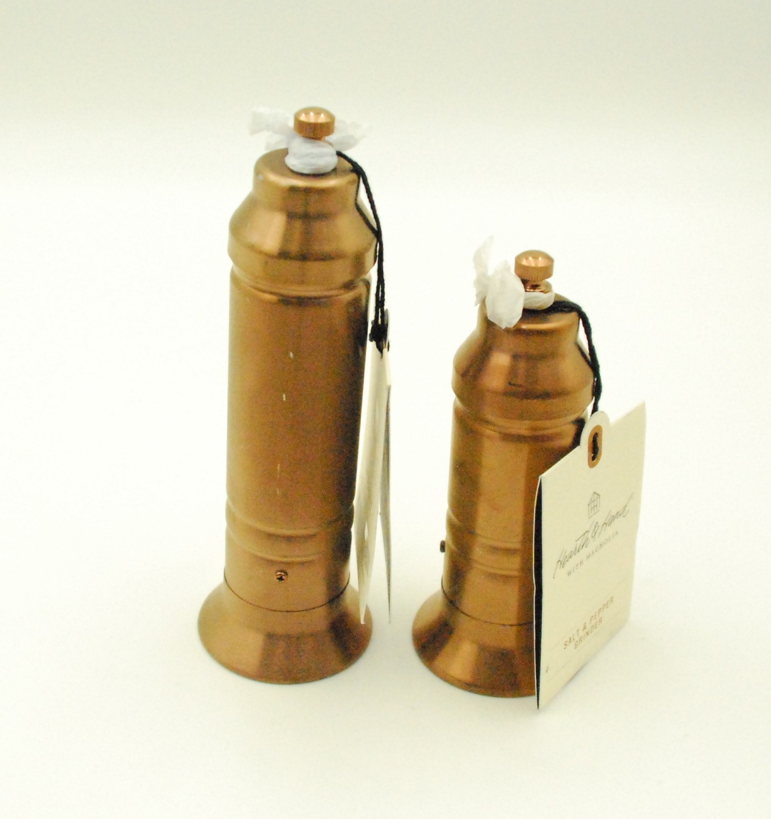 Hearth & Hand With Magnolia Salt & Pepper 2pc Copper Gold Finish Crank Grinder
