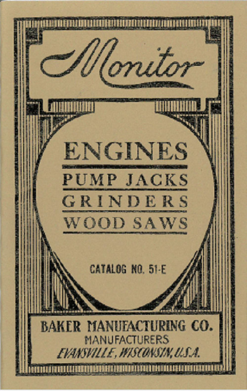 Monitor  Engine Pump Jacks Grinders Wood Saws Catalog Book