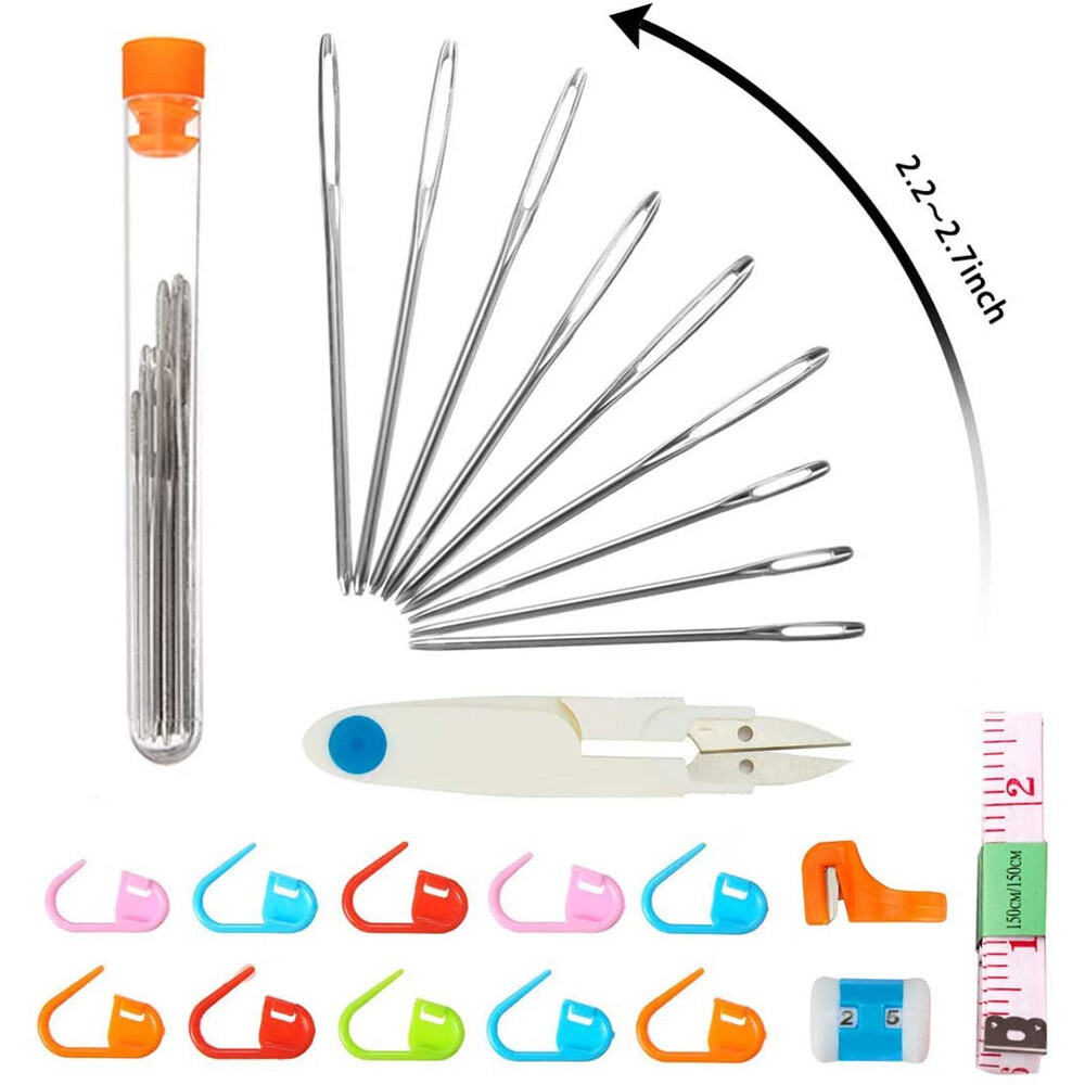 Crochet Tool Set Handle Hooks kit Needles knitting Yarn Stitch Multicolour