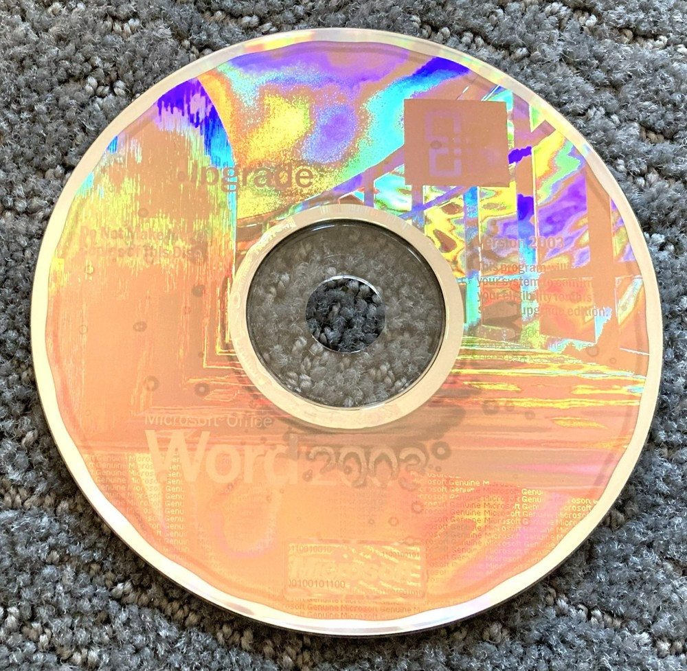 Microsoft Office Word 2003, Installation CD, Product Key & Case