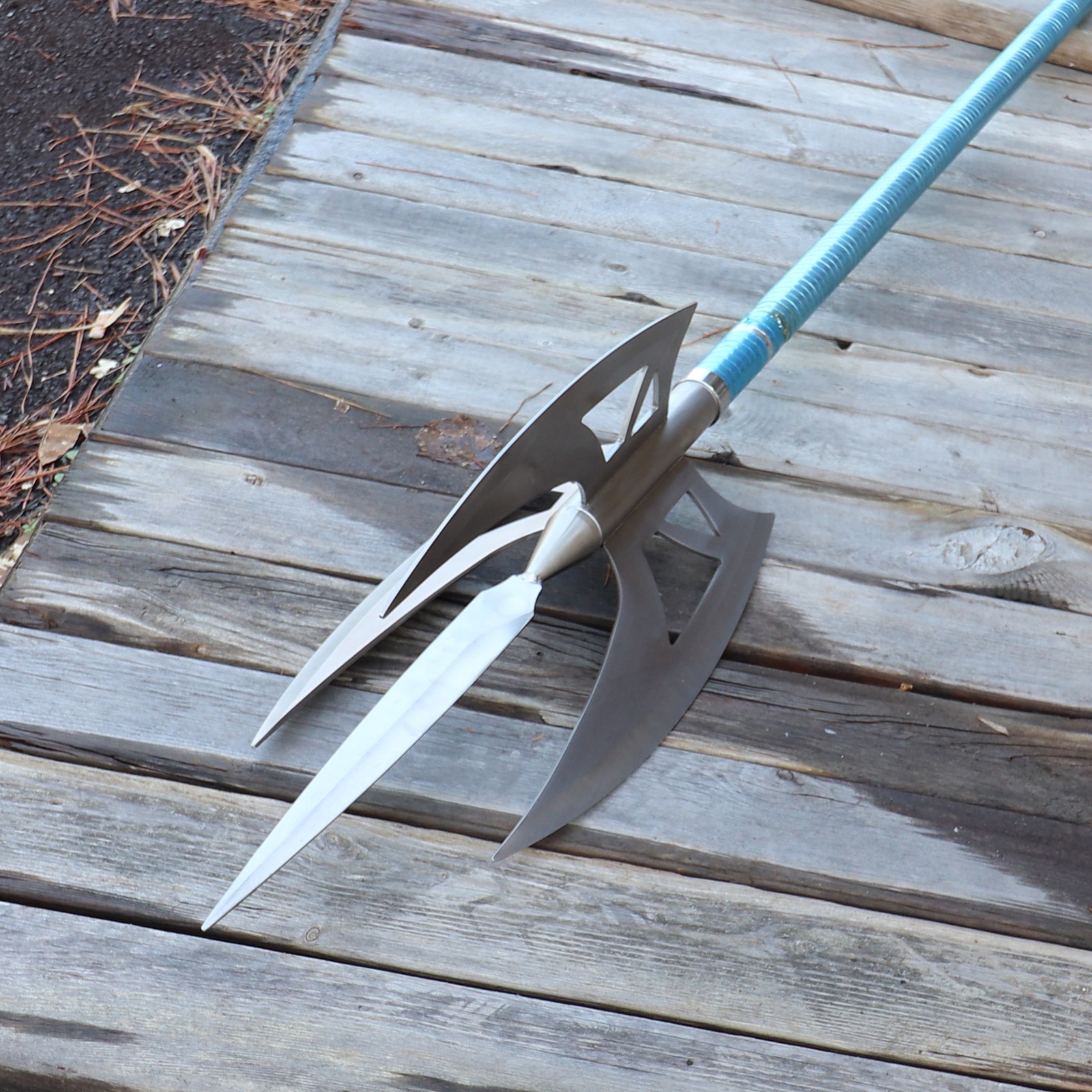 Sea Warrior Trident 71-Inch Carbon Steel Metal Spear Prop