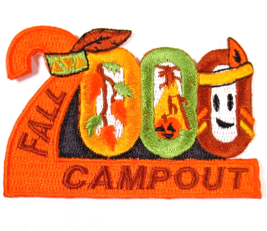 YMCA Indian Guides Fall Campout 2000 Patch Vintage Embroidered Sew On