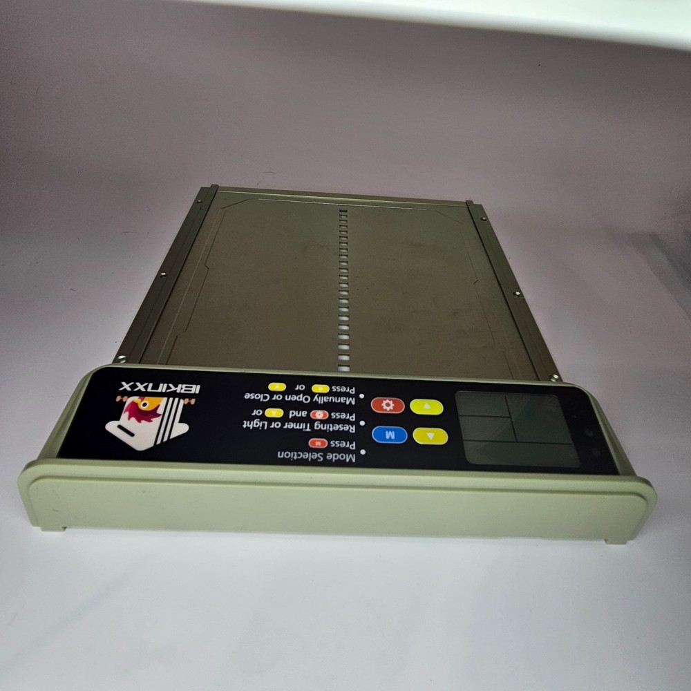 Ibkinxx Automatic Solar Powered Chicken Coop Door 4 Modes, Timer & Light Sensor