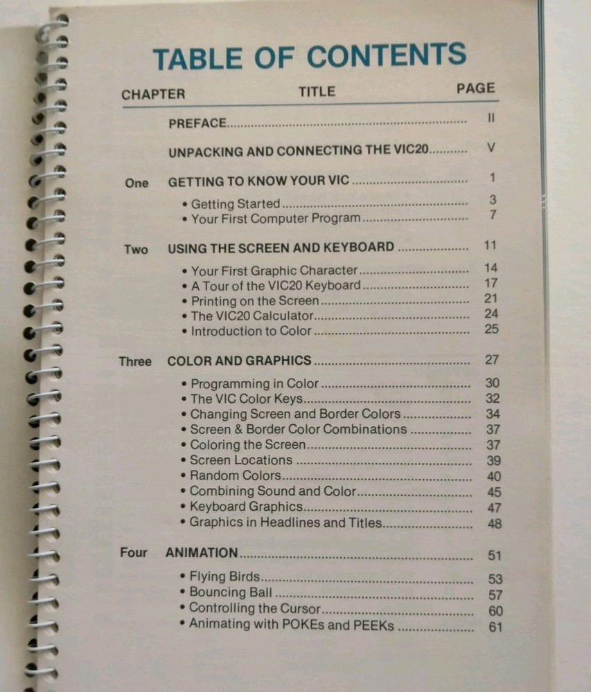 Personal Computing on the VIC-20 A Friendly Computer Guide, 1984 Commodore