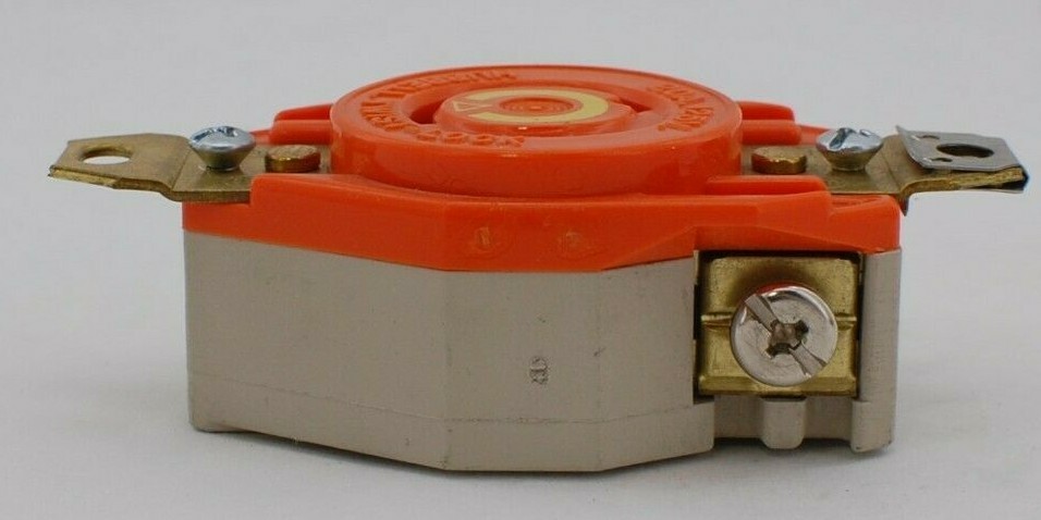 Hubbell L5-20 Orange Locking Receptacle