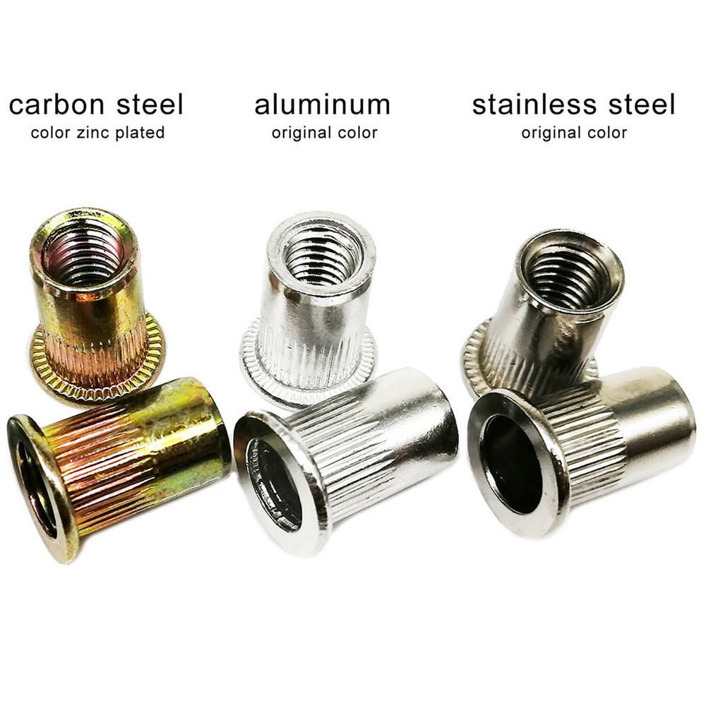 1450PC Rivet Nuts - Rivnut Gun Nut Setter Thread Setting Nutsert Tool Metric/SAE