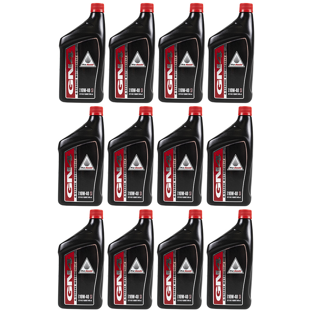 Honda 08C35-A141M01 12pk  GN4 10W40 4-Stroke Motorcycle Oil 1 Quart 12-PACK