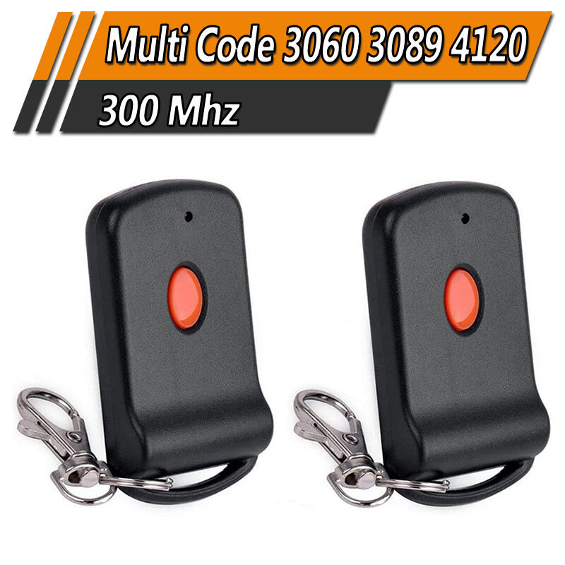 2PC Garage & Gate Door Remote Control Opener Transmitter 10 digit EZ Code 300MHz
