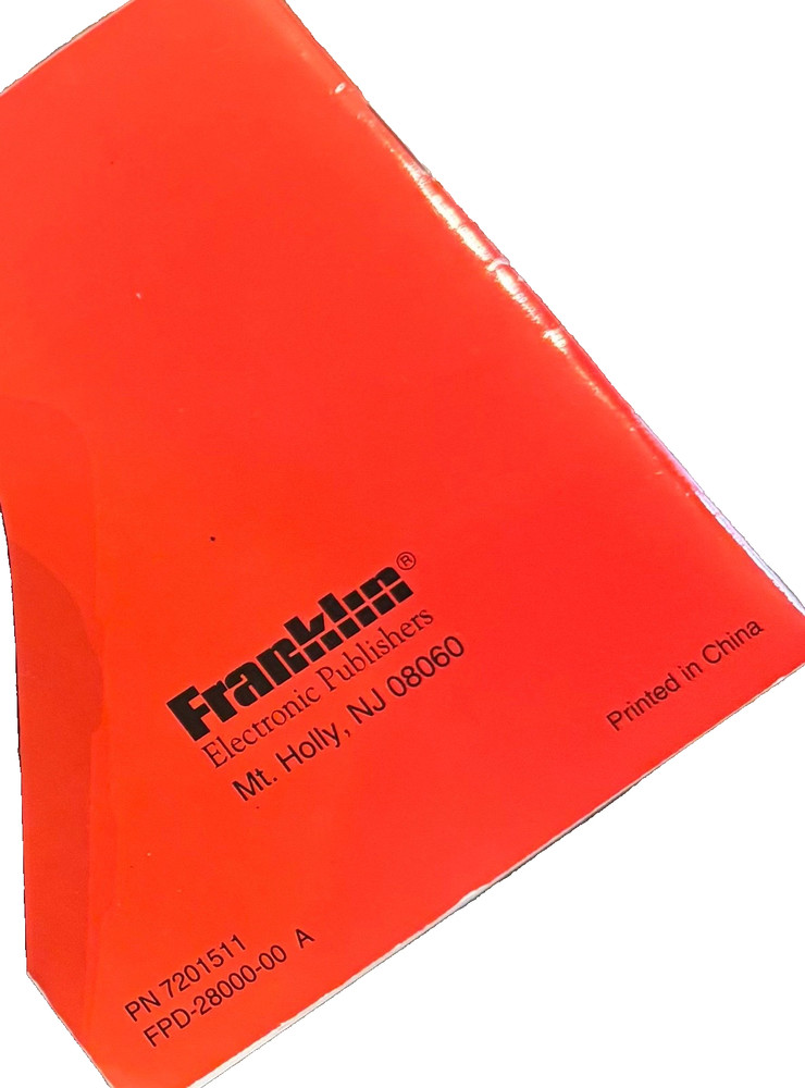 Franklin Electronic Publishers Language Master User Manual LM-2015 Replacement