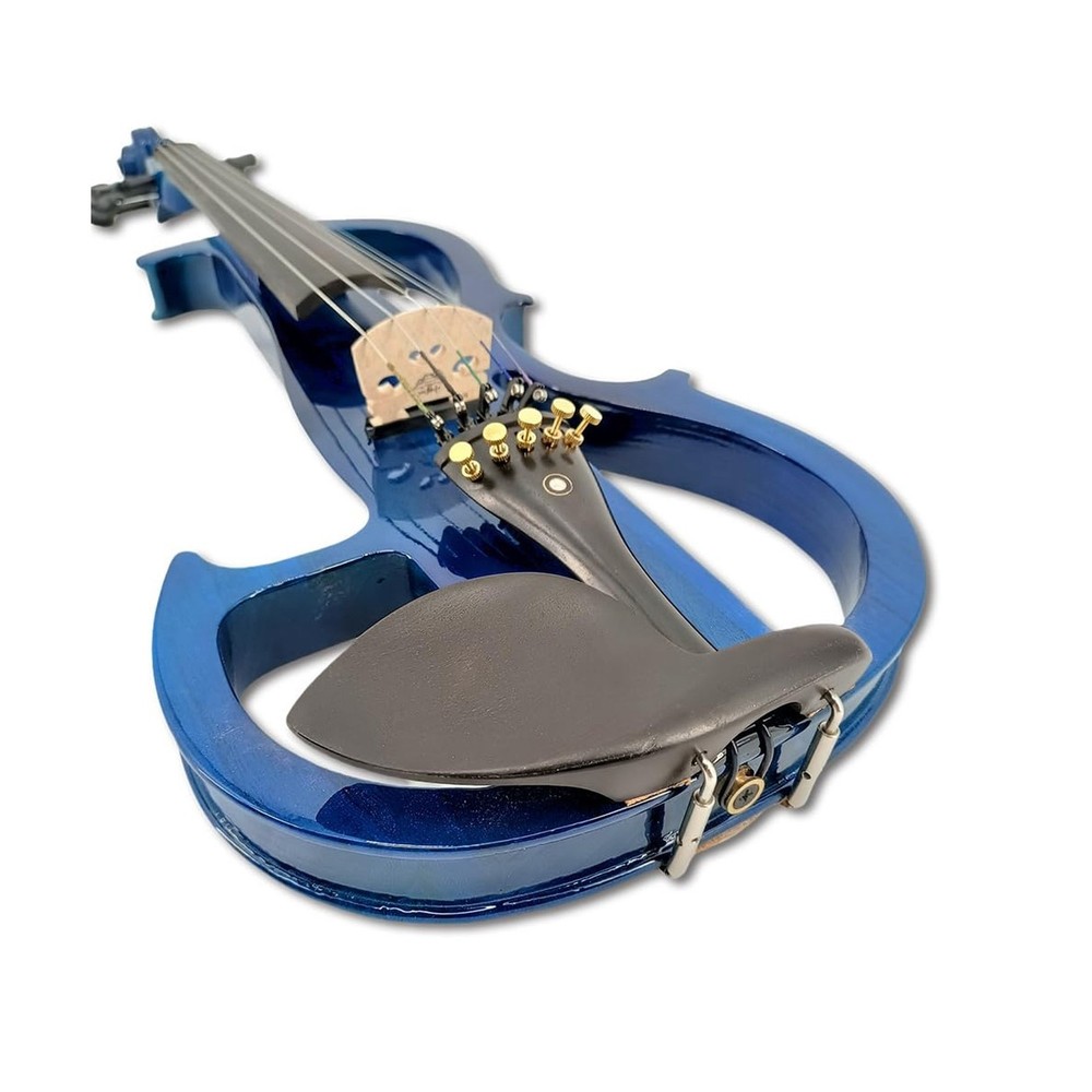 5 Strings Electric Viola 16 inch Full Size Solid Wood Ebony Accessories with ...