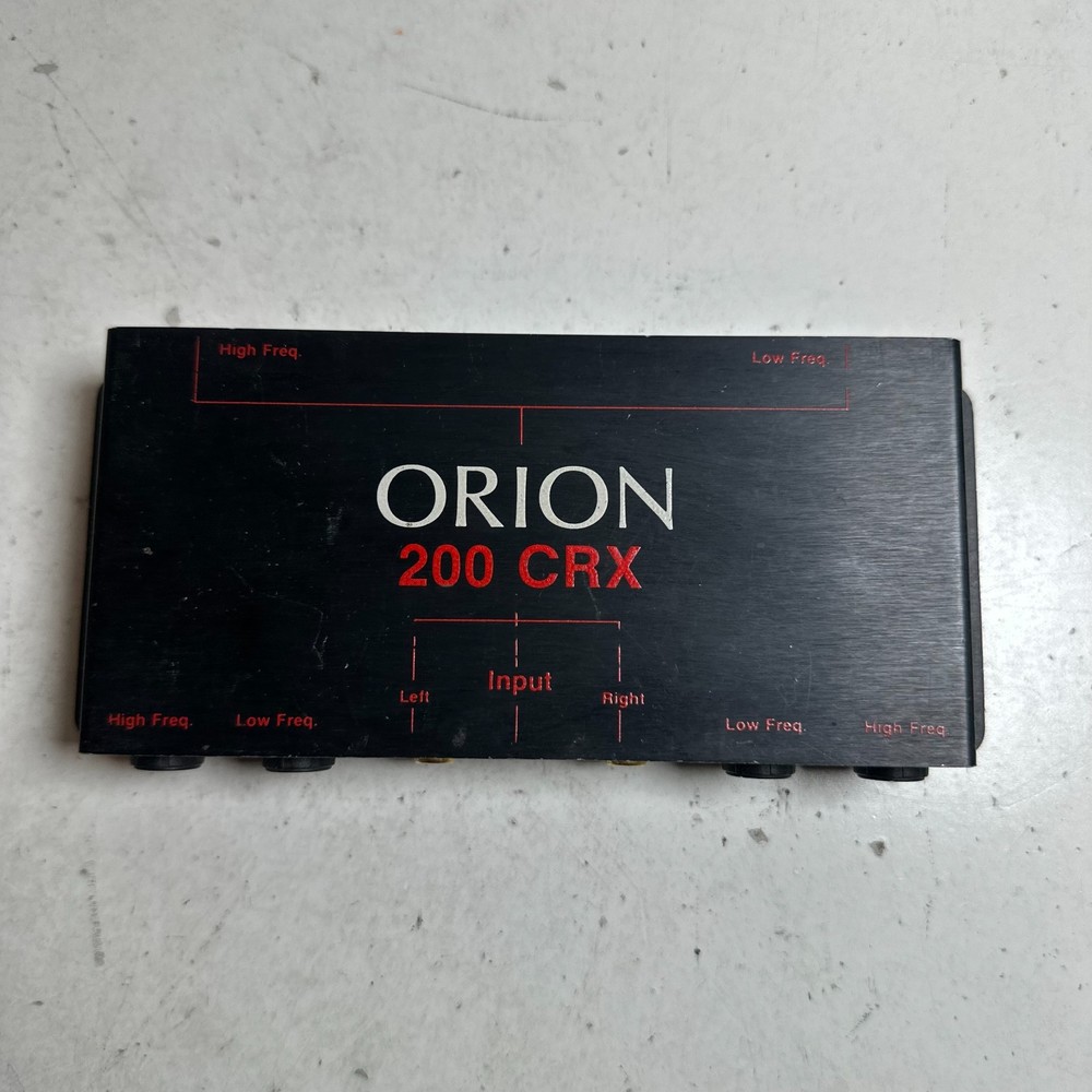 Orion 200 CRX Black 2-Way Active Crossover Frequency Control Car Audio Systems