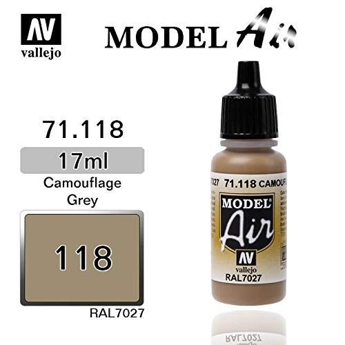Vallejo Camouflage Grey Paint, 17ml