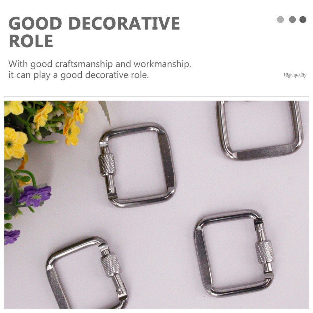 Keychains Spring Snaps Buckle Quick Link Carabiner Safety Locking