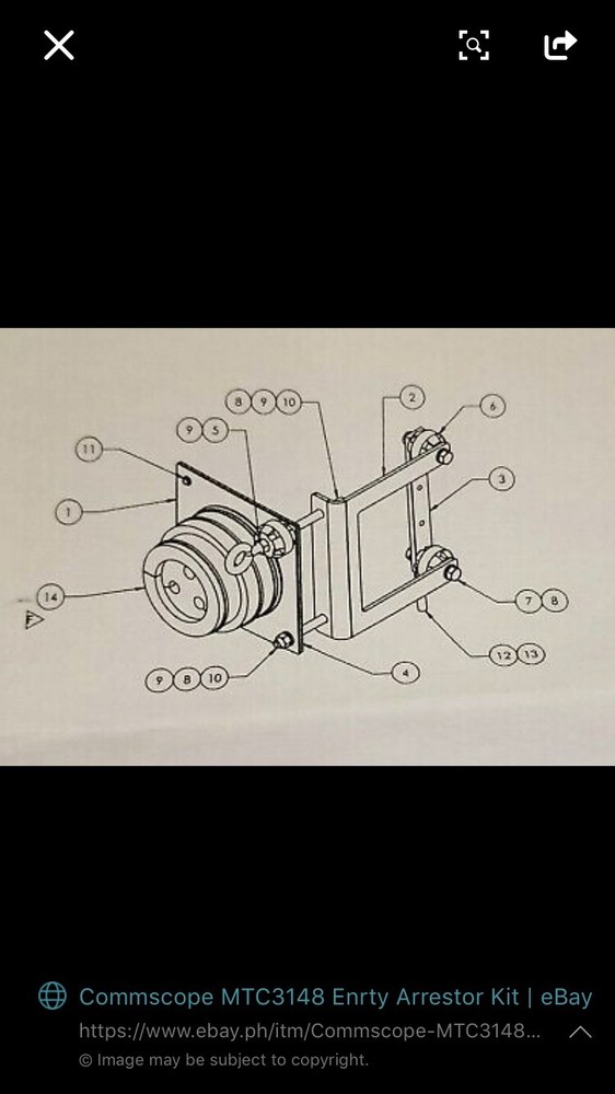 Commscope Andrew Solutions MTC3148 Entry Arrestor Kit