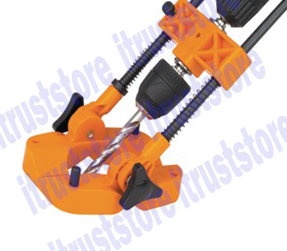 PORTABLE ADUSTABLE ANGLE PRECISION DRILL TOOL BIT GUIDE 45-90 DEGREE PROTRACTOR