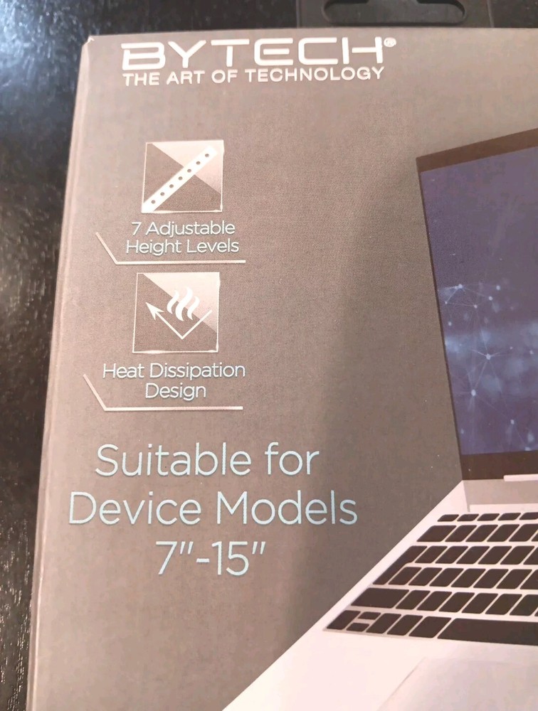 Tech Bits Universal Foldable Laptop & Tablet Stand, Laptop Stand Fits 7" -15"